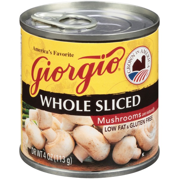 Giorgio Whole Sliced Mushrooms