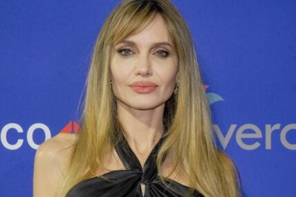 Angelina Jolie is photographed on the red carpet during the Palm Springs International Film Awards in Palm Springs, Calif., Jan. 3, 2025.