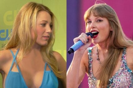 Left: Blake Lively at the CW Upfront Presentation, Madison Square Garden, New York City - May 21, 2009. / Right: Taylor Swift, singer.