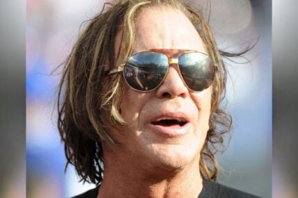 Oct 11, 2009; East Rutherford, NJ, USA; Mickey Rourke watches from the sidelines during the NFL game between the Oakland Raiders and the New York Giants at Giants Stadium.Oct 11, 2009; East Rutherford, NJ, USA; Mickey Rourke watches from the sidelines during the NFL game between the Oakland Raiders and the New York Giants at Giants Stadium.