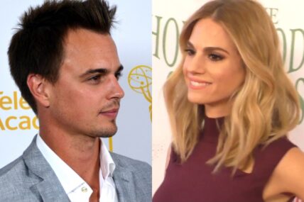 Left: Actor Darin Brooks at the 2014 Daytime Emmy Awards Nominees. / Kelly Kruger, Wiki Commons