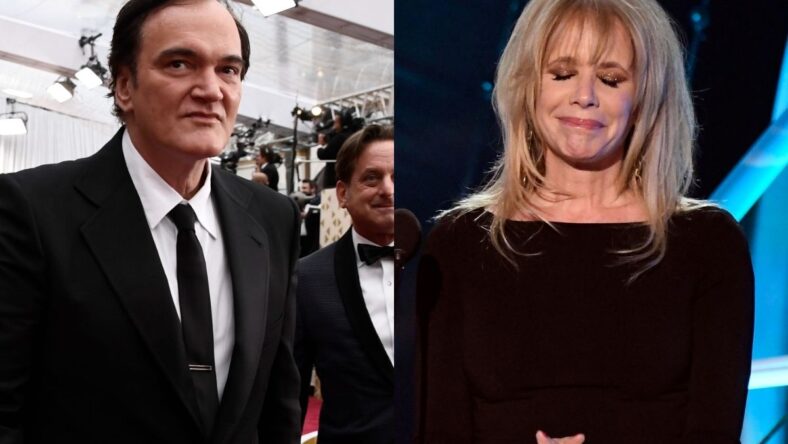 Left: Quentin Tarantino Xxx 20200209 Aps Usa 182 Jpg A Ent Usa Ca. / Right: Rosanna Arquette present the award for Outstanding Performance by a Female Actor in a Television Movie or Limited Series at the 24th Annual Screen Actors Guild Awards at the Shrine Auditorium.