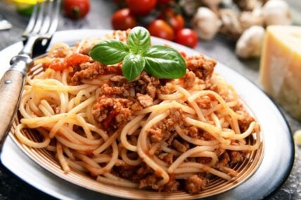 Plate of spaghetti