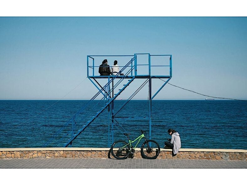 People relaxing