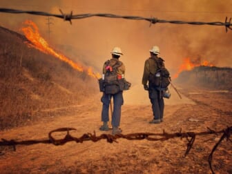 Planes, Fire Crews Battle California Wildfire Near Reagan Ranch
